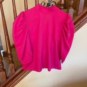 New Pink Blouse with puff half sleeves